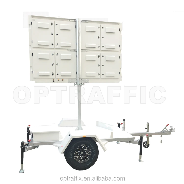 19A OPTRAFFIC Mobile LED Advertising Display Signs Trailer