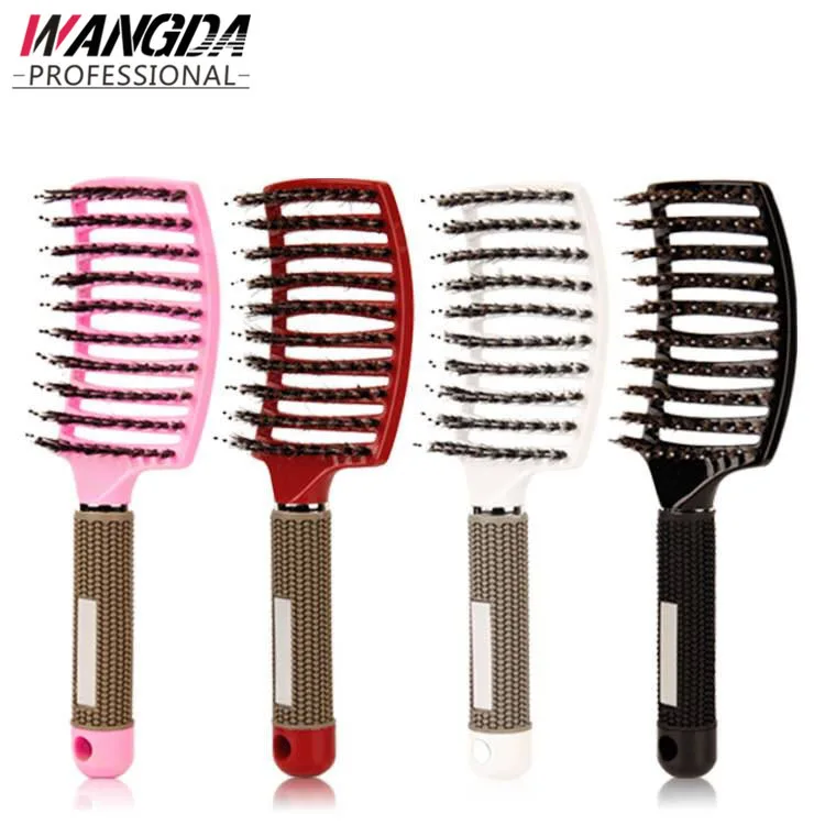 Professional Hair Comb hair Brush Women paddle brush with Bristle&Nylon Salon Styling Hairdressing Tools