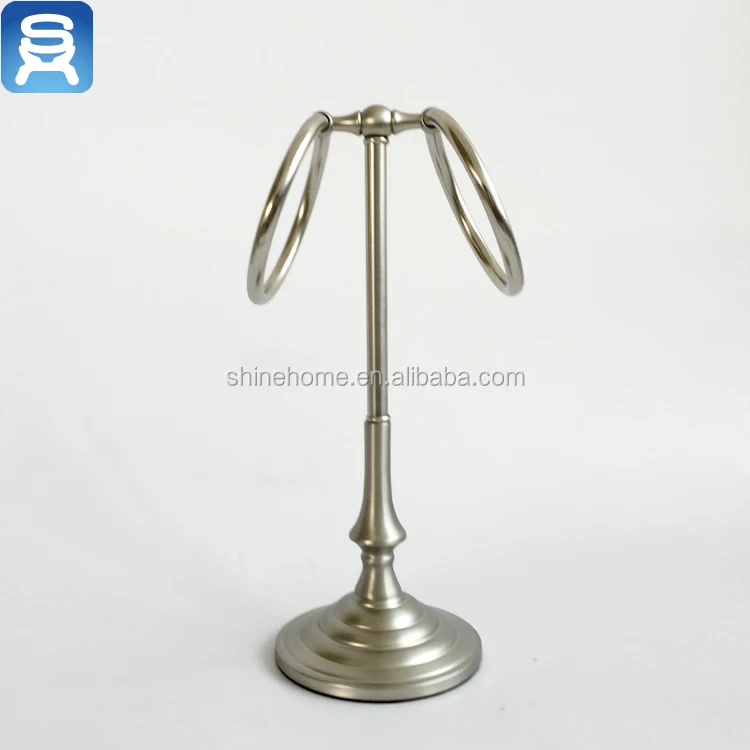 Лидер продаж, аксессуар для ванной комнаты, металлическая стойка для полотенец, подставка для полотенец, держатель для полотенец с никелированным покрытием, привлекательный Античный стиль