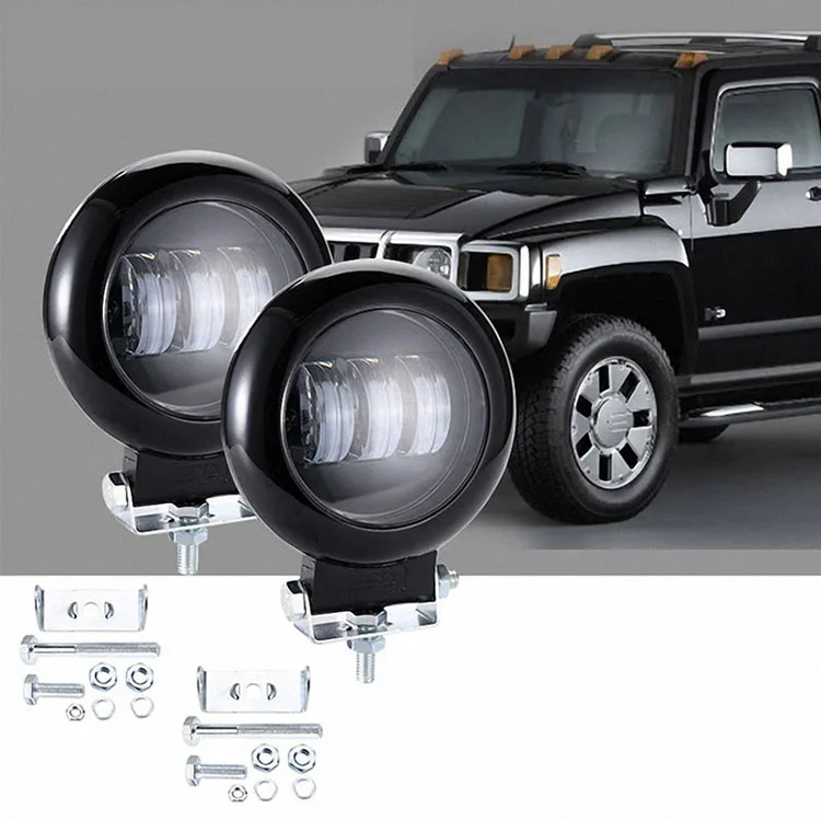 Round Fog Light Off road Vehicles 4 inch Round Led Work Lamp Car Styling Driving Lamp for SUV ATV Motorcycle Headlight