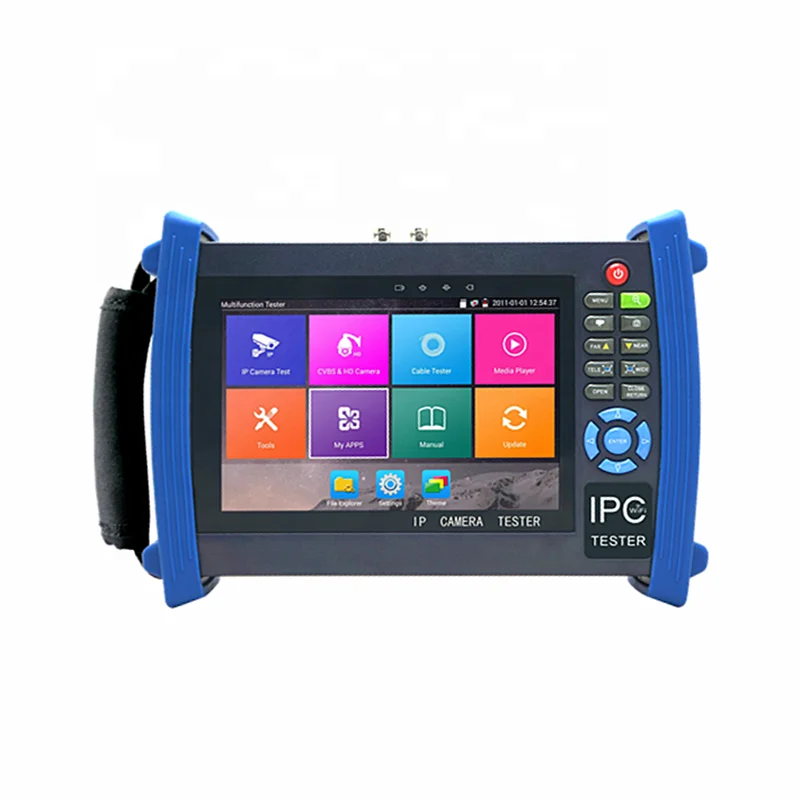 7 дюймов ipc тест монитора ip hd ahd tvi cvi Многофункциональный 5 в 1 все-в-одном портативный cctv камера видео тестер