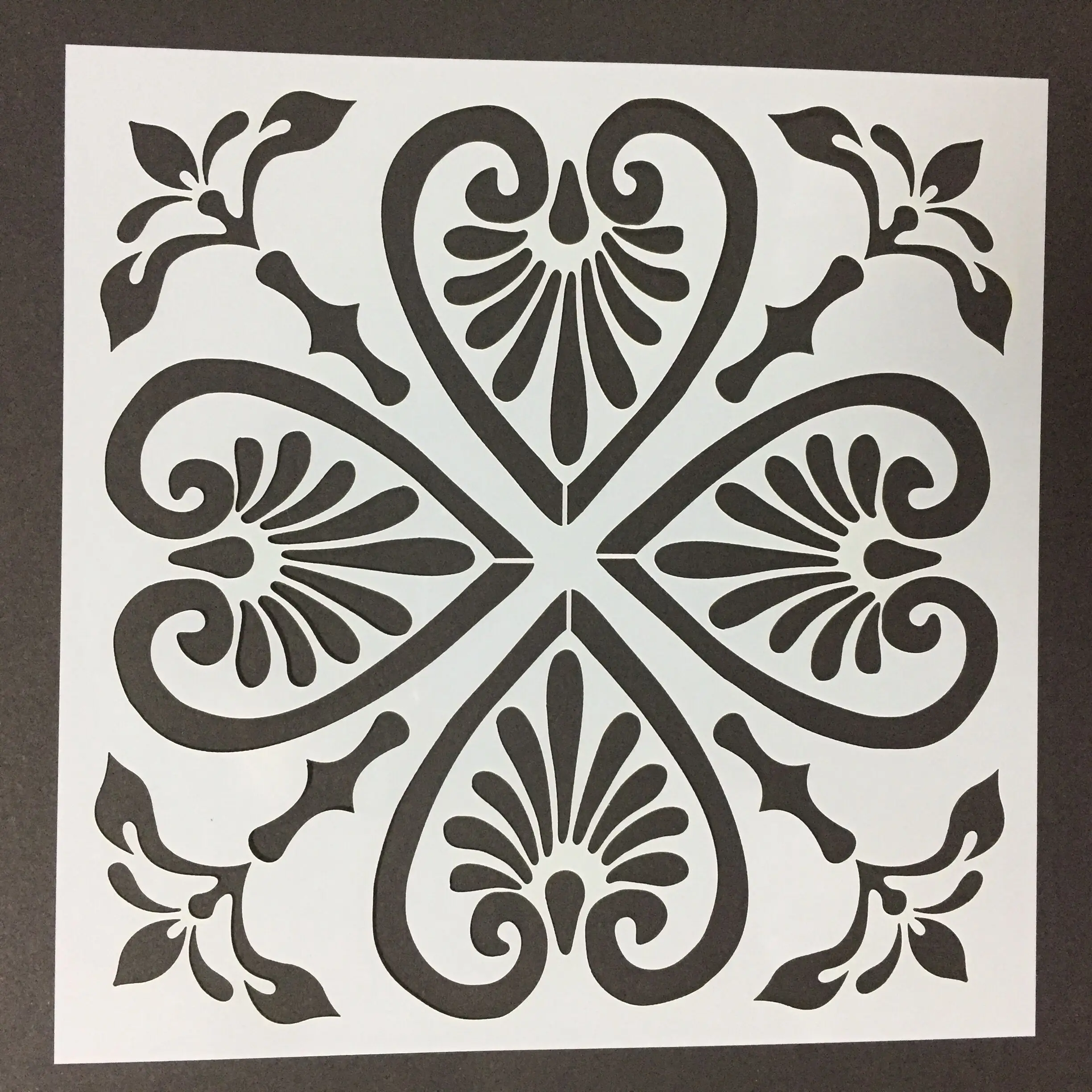 Трафарет для домашних животных многоразовый цветочный шаблон покраски стен