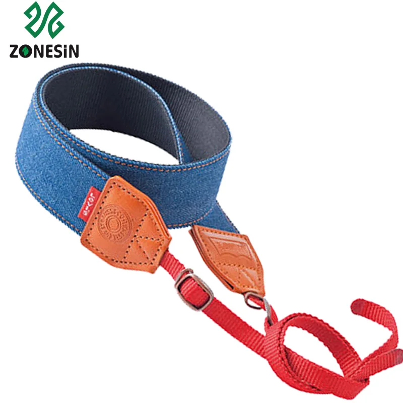 Wathlet Blue Canvas Camera Neck Strap Camera Shoulder Strap for DSLR Camera