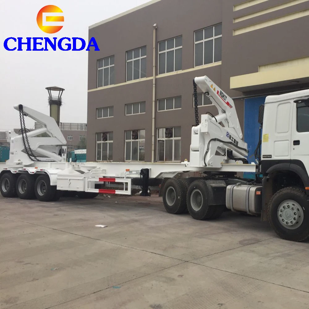 Tri-axle side lifter container side loader trailer for 20 ft 40ft container