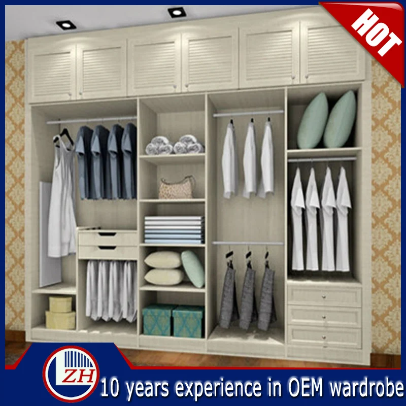 Luxury design almirah wardrobe with TV shelf on sale