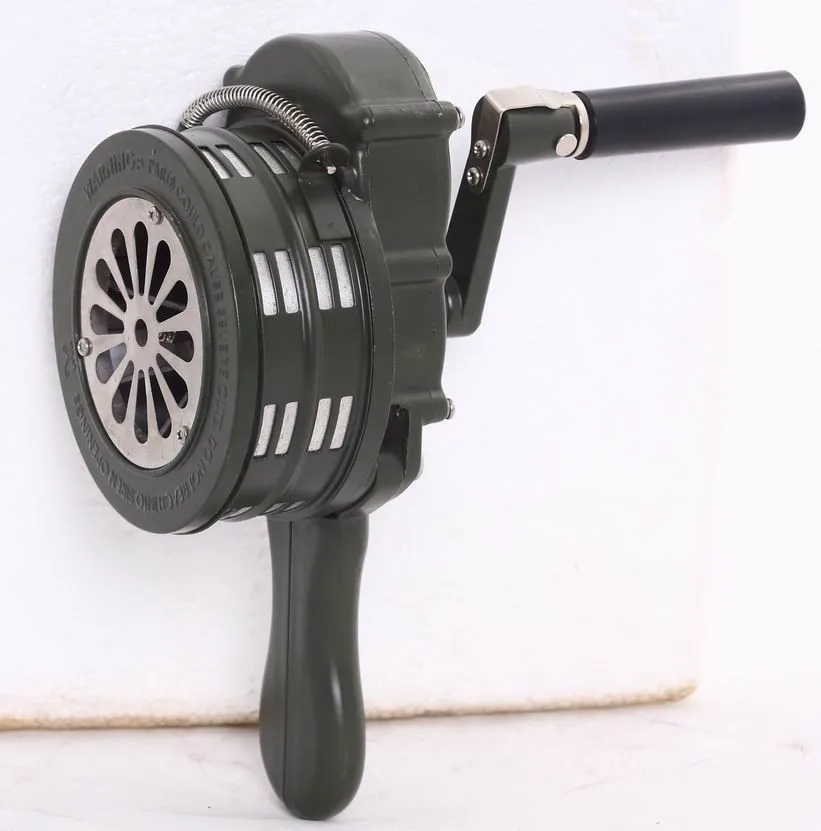 Hand Crank Signal Siren,hand operated siren LK-100,manual sirens