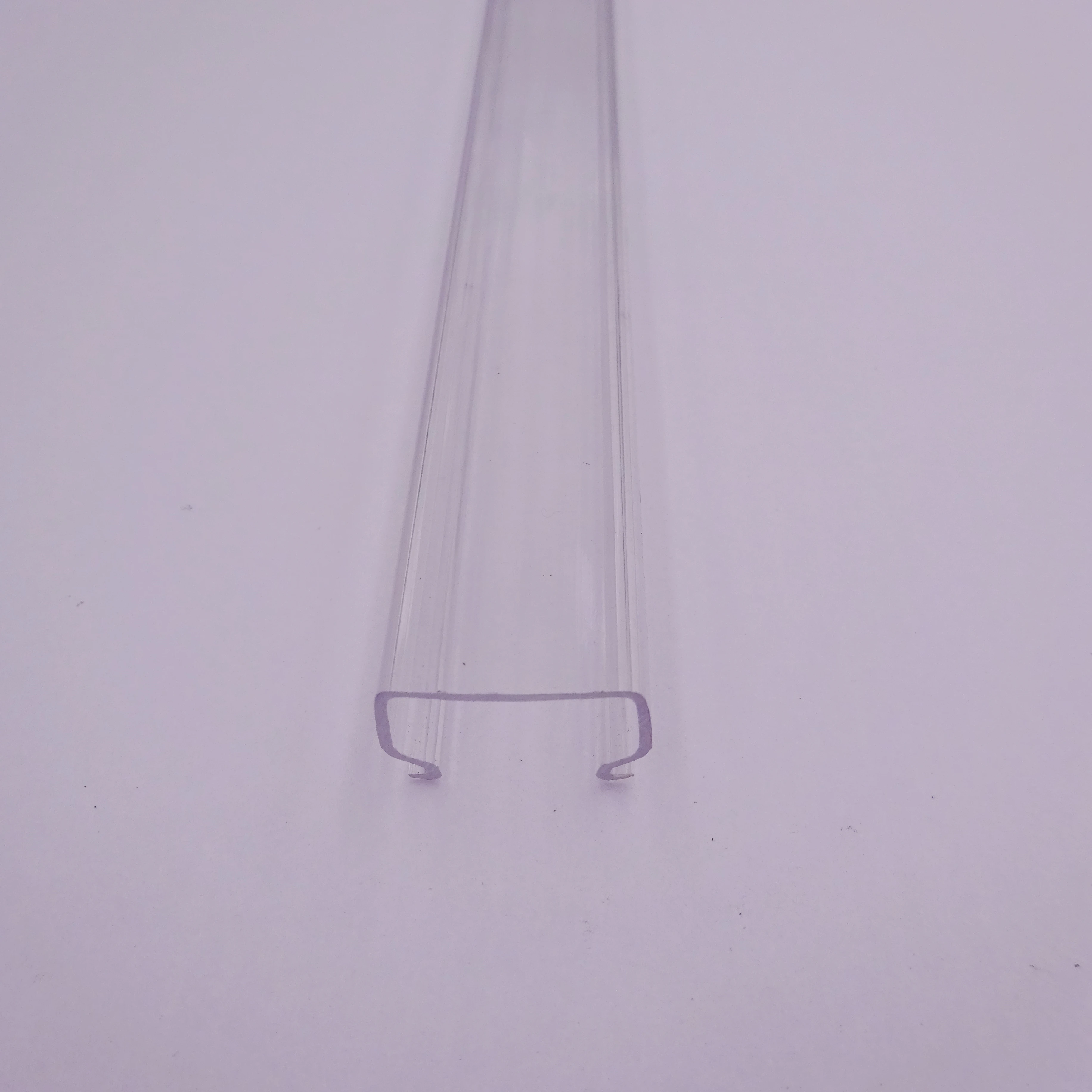 Customized Size Plastic Extrusion Profile Clear Square Tube