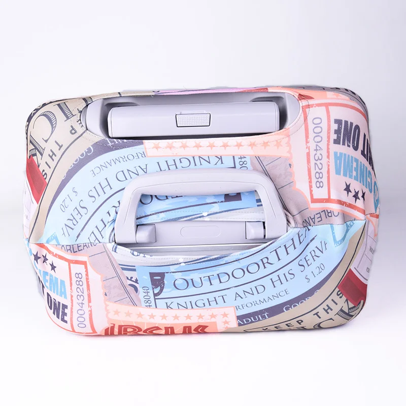 China Factory OEM Promotional Printed Spandex Luggage Cover Suitcase Protective Cover