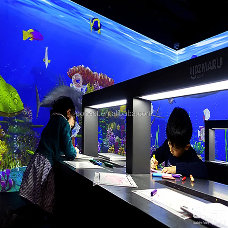 
hot sales!! interactive projection games amusement park AR products interactive drawing interactive floor 