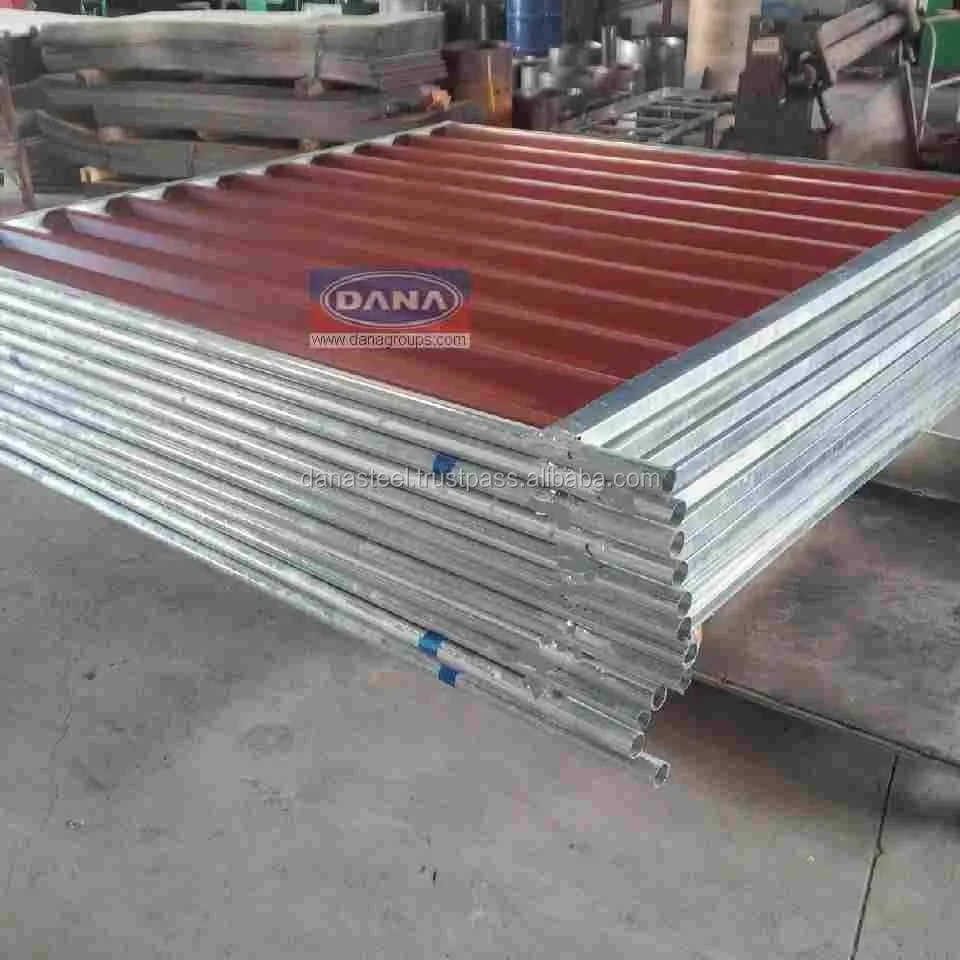 Perimeter Corrugated Profile Sheet Hoarding Temporary Fence Panel for Construction site