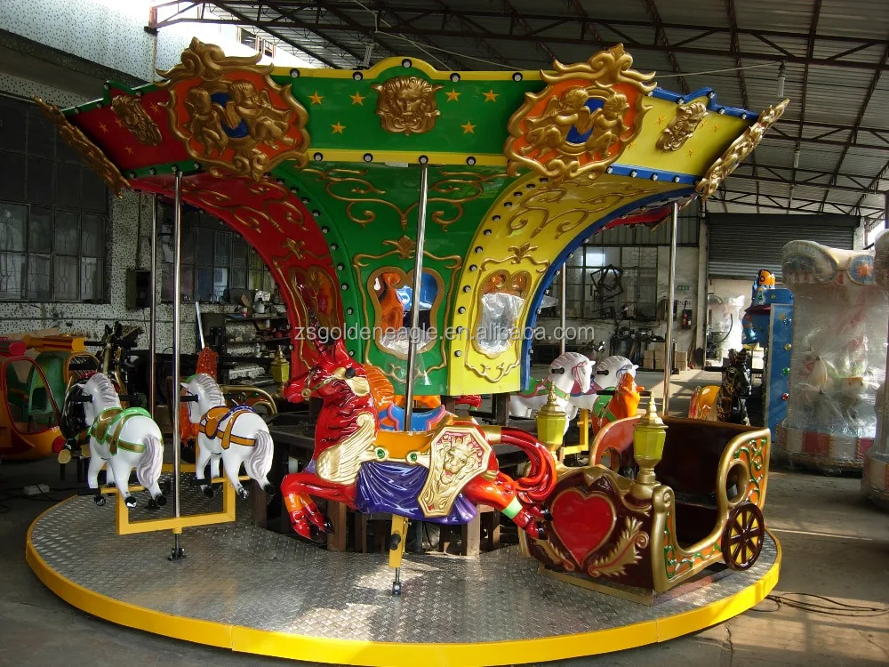 16 seats carousel  Merry go round  carnival rides  fairground attractions