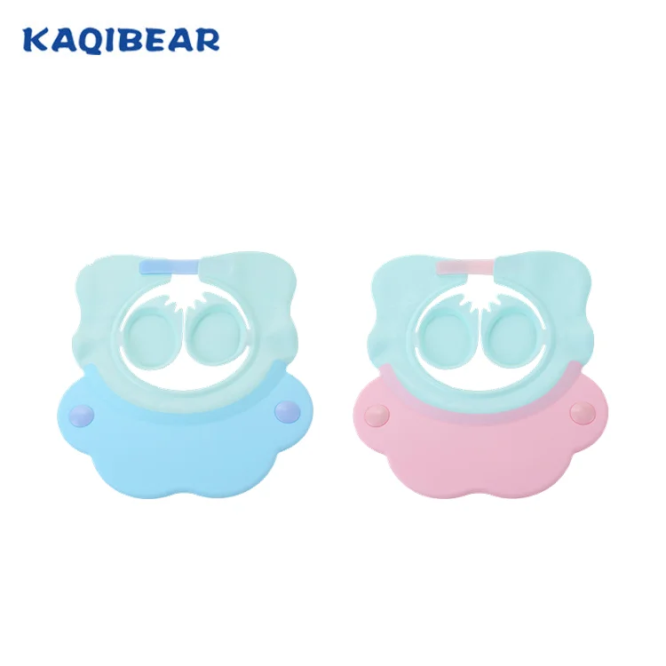 
Лидер продаж, детские товары, сделанные на китайской фабрике, оптовая продажа, пластиковая шапочка для душа для новорожденных с защитой ушей 