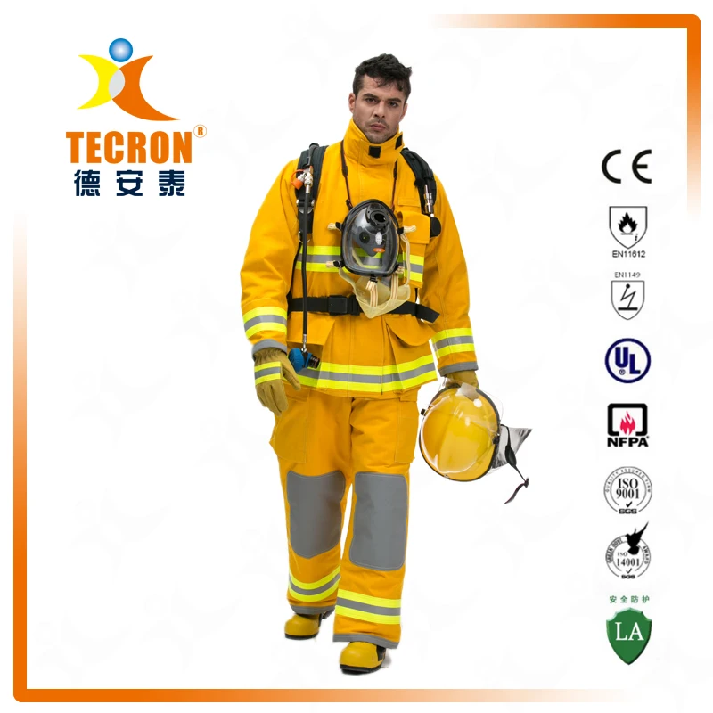 OEM NFPA1971 Certified Nomex Fire fighting Suits Fireproof Turnout Gear