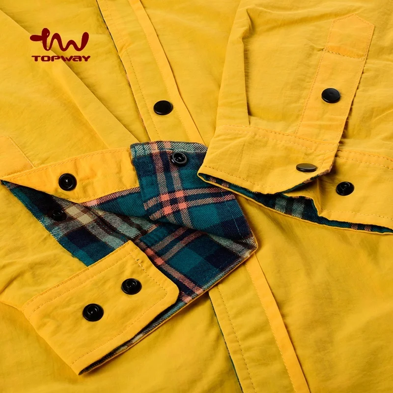 Мужская одежда от производителя, двухсторонняя одежда AB, обычная рубашка в клетку с двусторонними длинными рукавами и пуговицами, Лидер продаж