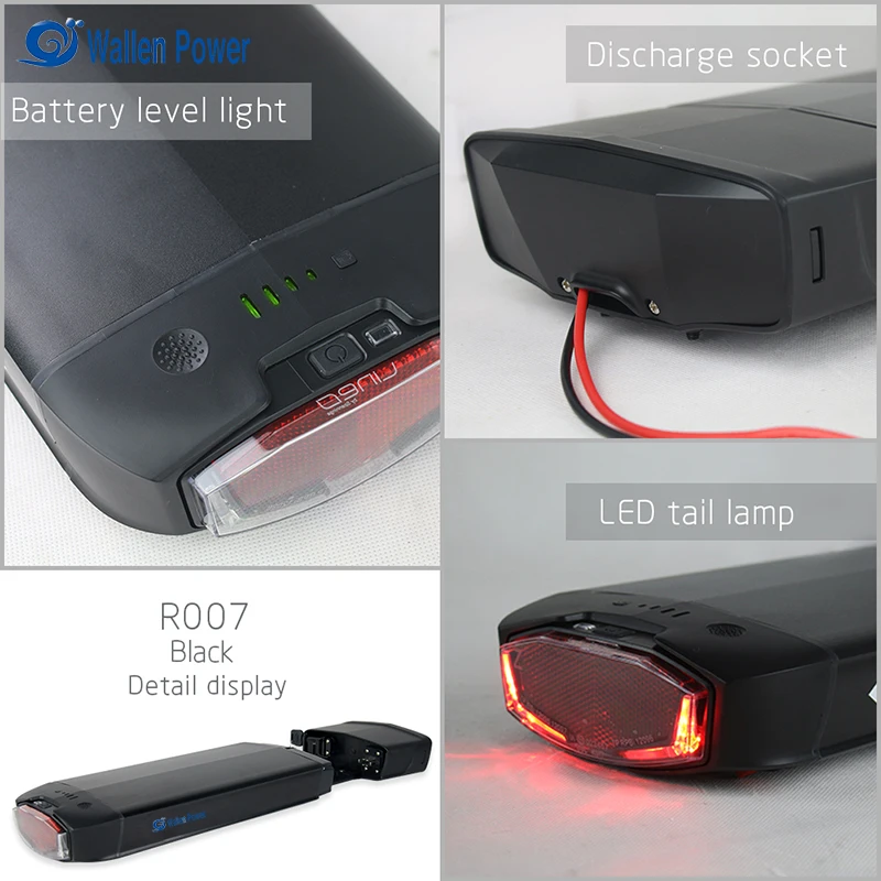 18250 battery 48v rechargeable battery 9ah lithium ion battery for electric bike