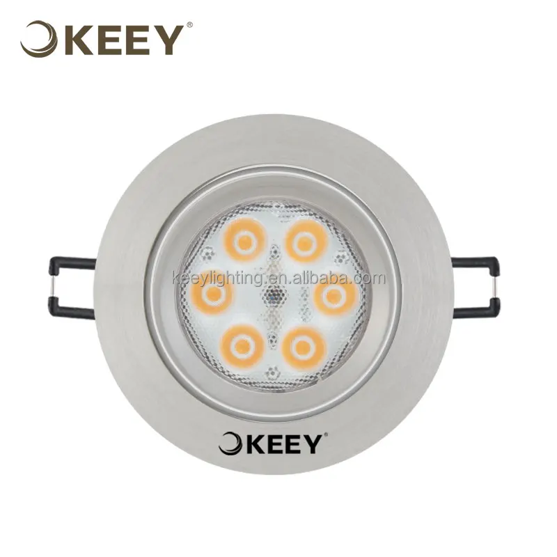 
2020 keey commercial lighting 6w ultra thin led ceiling light round white dimmable recessed ceiling led light ceiling TH311 