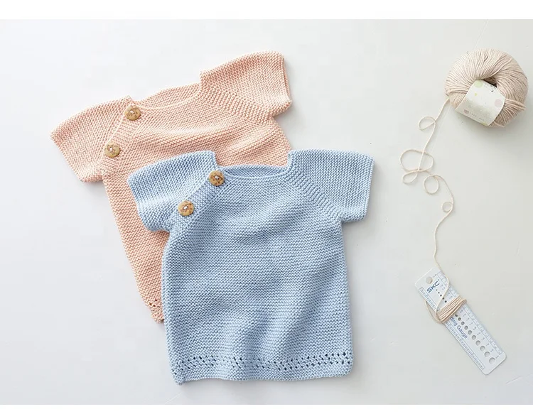 Custom Newborn Crochet Patterns children long Sleeve Knitwear Wool Baby Knitting jumper Sweater