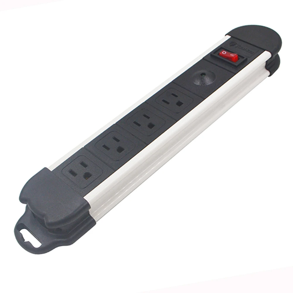 Настольная розетка с usb-разъемом и защитой от перенапряжения, 4 клавиши, США, 3 контакта