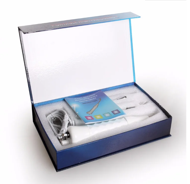 Private label microcurrent high frequency skin therapy wand machine