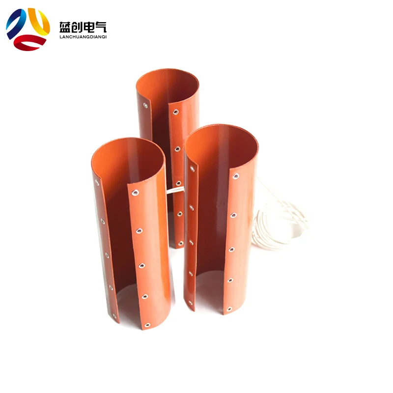 Lanchuang 200L Flexible chemical drum heater silicon heating blanket with adjustable temperature controller