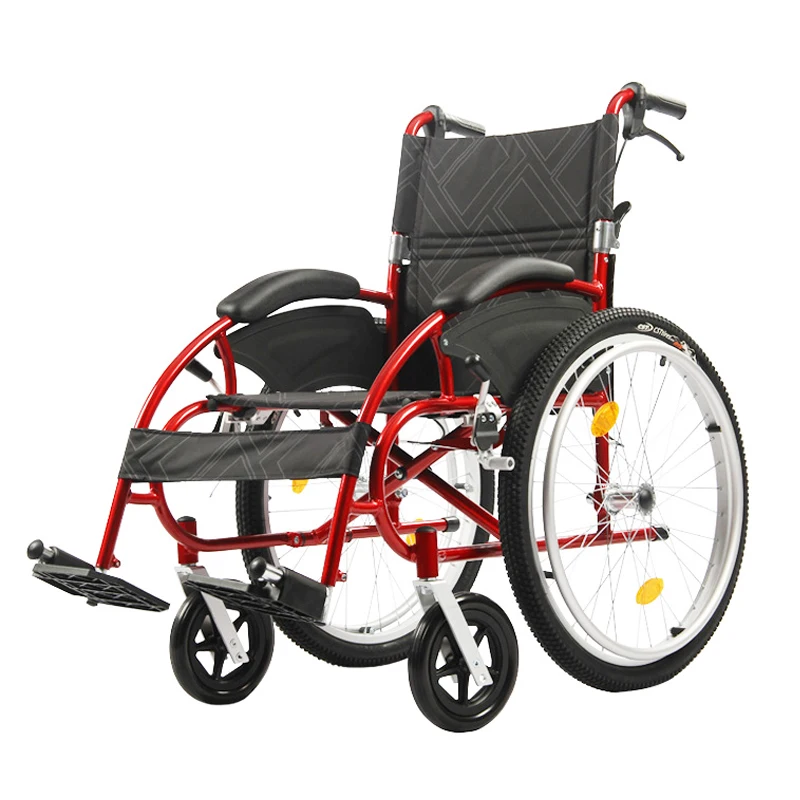 High quality aluminum alloy Manual wheelchair Light weight active wheelchair with spinergy wheel