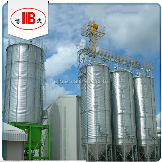 45 / 60 degree hopper bottom barley storage steel silo