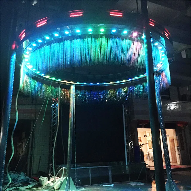 Digital graphical decorate water curtain fountain