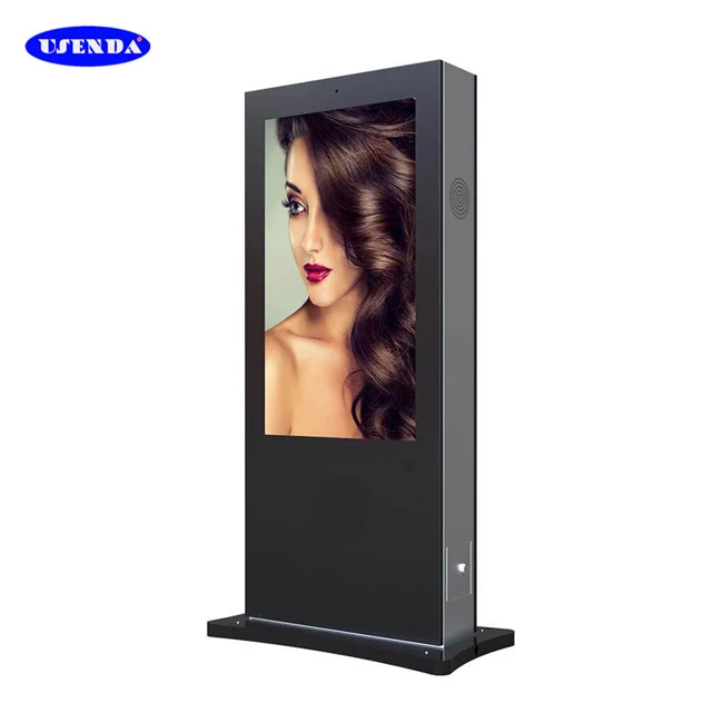 43 '55 ' IP65 Waterproof Outdoor Double Side LCD Touch Screen Floor Stand LCD Digital Signage Computer LCD Monitor Outdoor