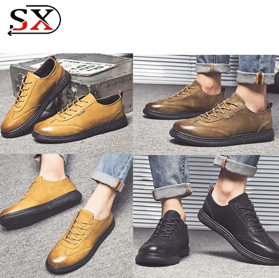 2018 повседневная мужская обувь лучшего качества кожаная