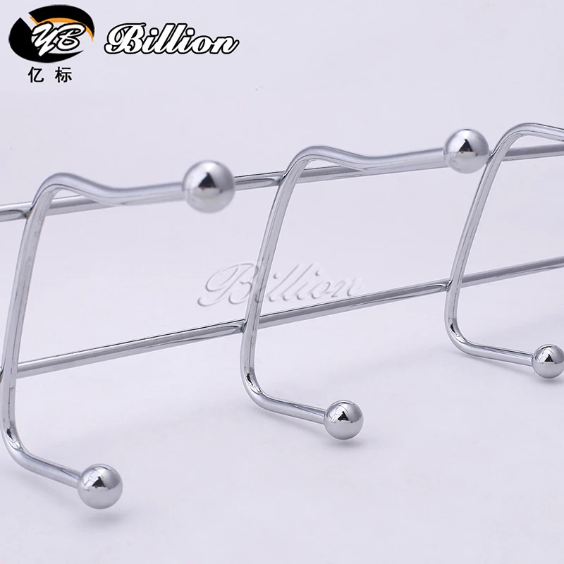 Heavy duty metal stainless steel coat hook over the door hooks with 12hooks