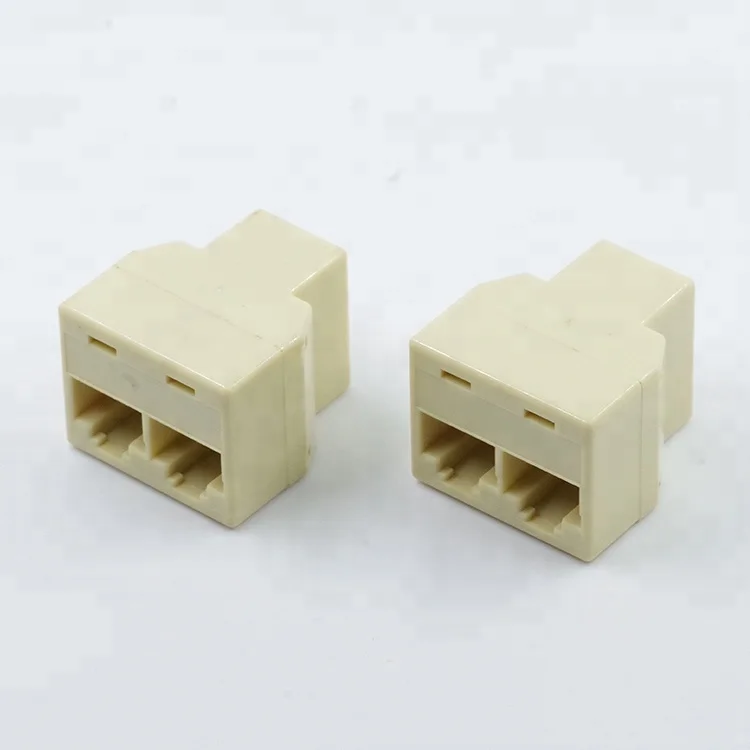  8P8C 1 гнездо на 2 гнезда адаптер телефонная коробка rj 45