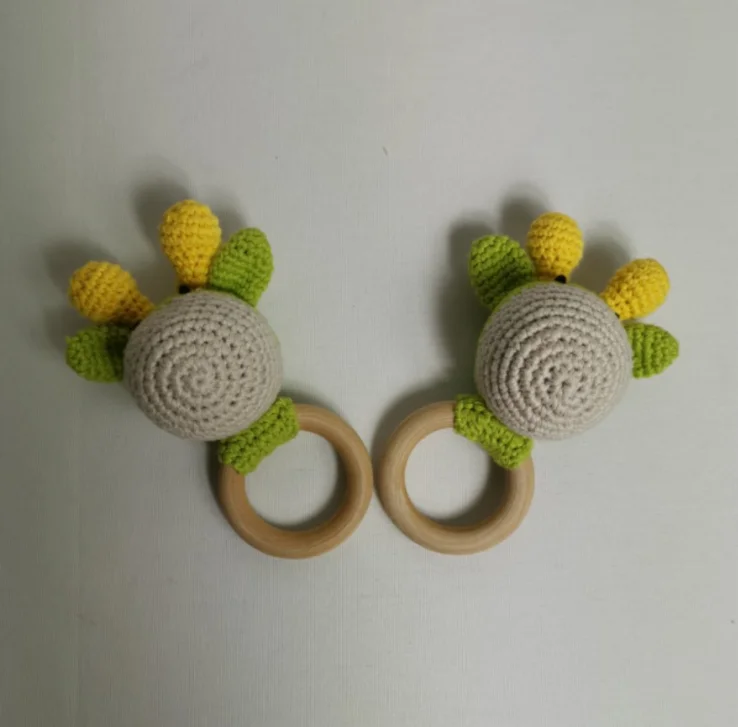 Hot sales unicorn rattle toy for baby pushcart or nursery crochet baby toys