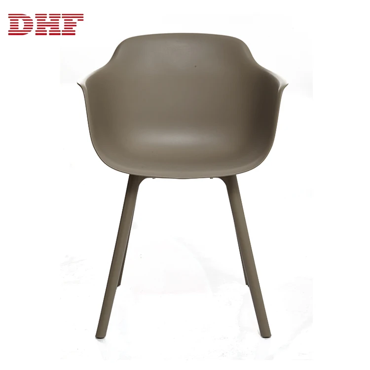 Modern PP Comfortable Plastic Deep Color Fashion Leisure Dining Chair