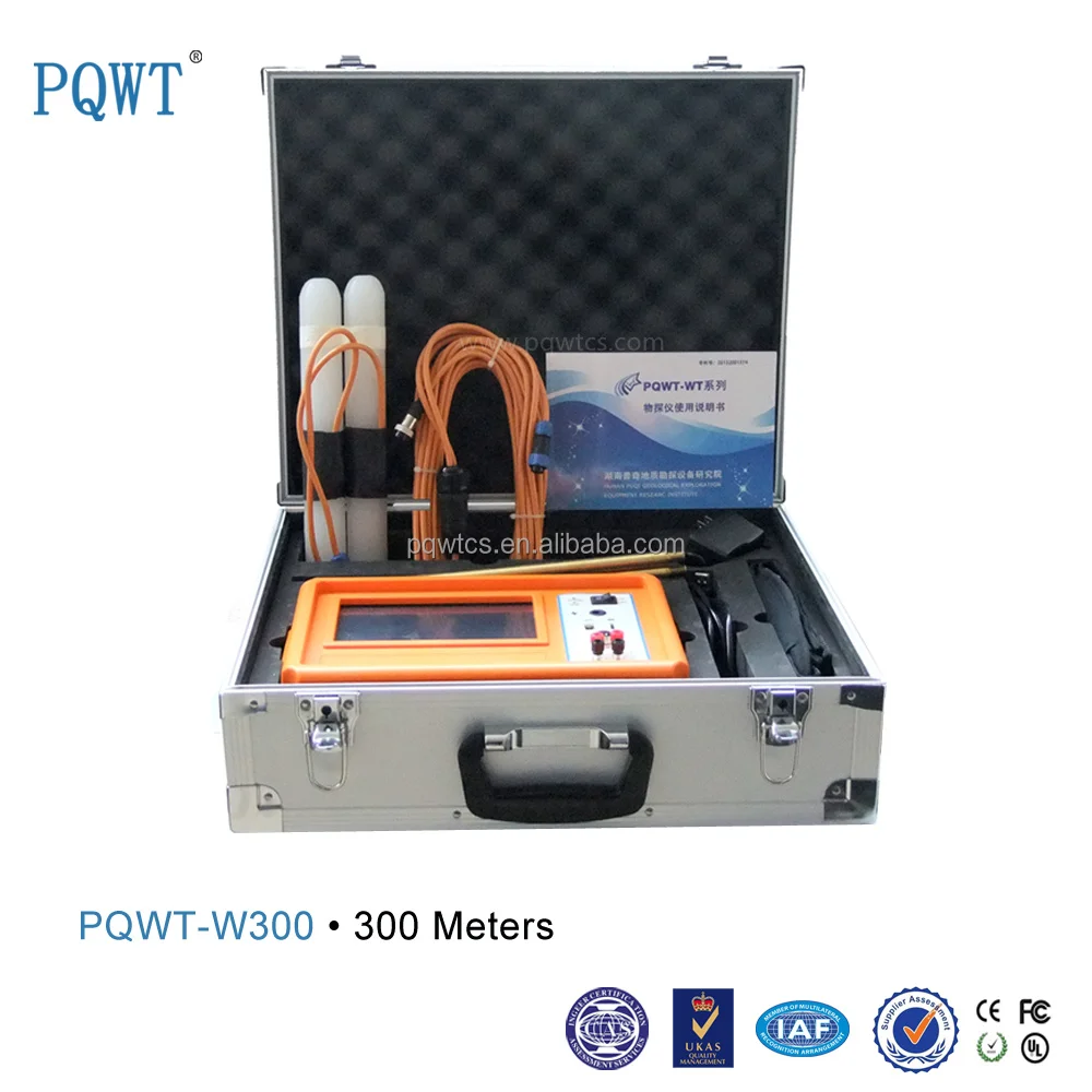 PQWT-W300 Long Range Высокая Точность Портативных Подземных Вод Детектор & Gold Mine Detector 300 М
