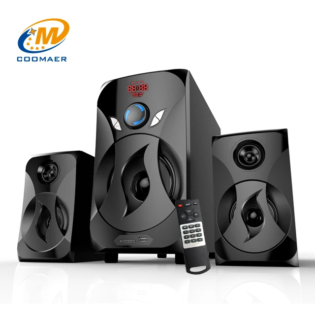Профессиональный 2.1 каналов большой bluetooth компьютер sub НЧ-динамик с USB SD FM