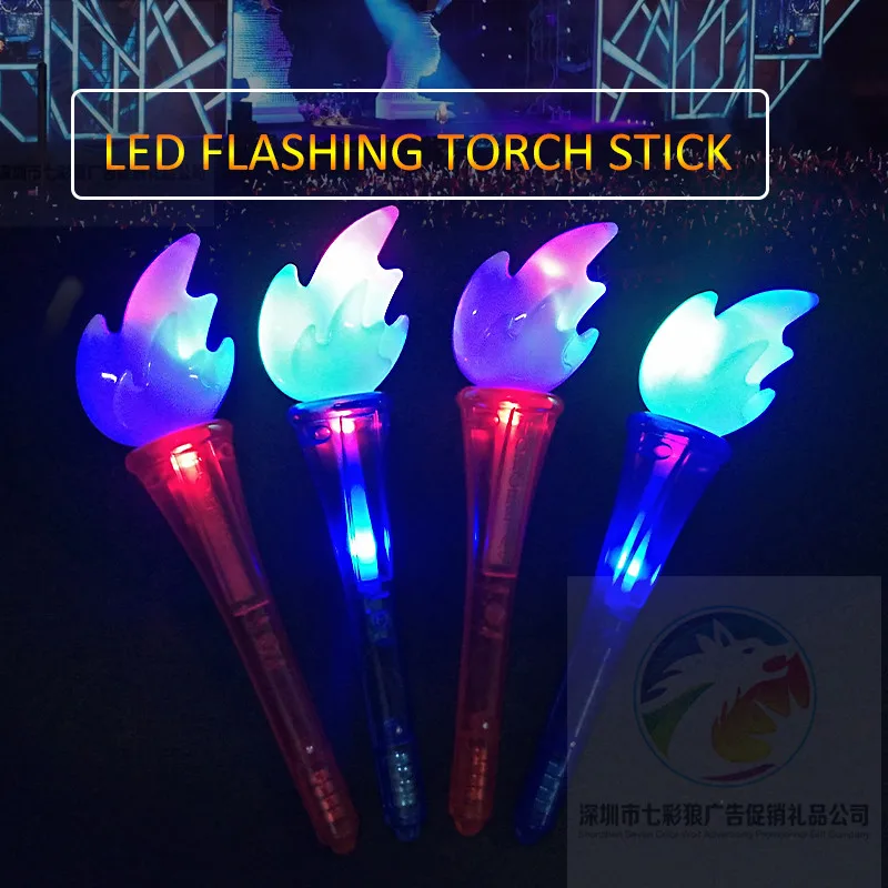 Light Up Toys LED Flashing Torch Light Manufacture China for New Year Party LED Flashing Light Torch Stick