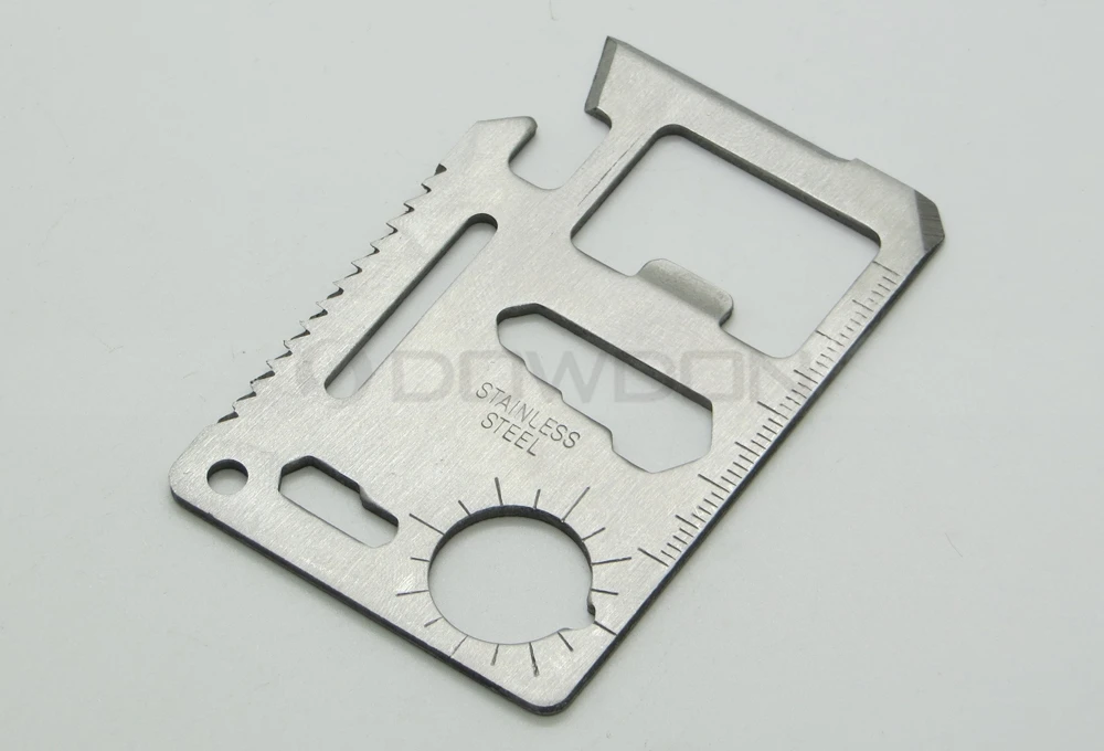 Outdoor Camping Survival Tool 11 in 1 Credit Card  Knife