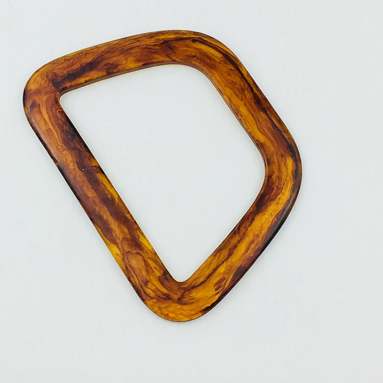 Wholesale 16.5cm Tortie Evening Handbag Resin Trapezoid Bag Handle