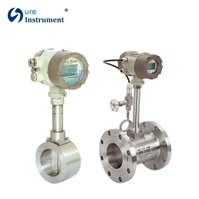 
Steam/gas/air/chemical fluids/water vortex mass volume flow meter 