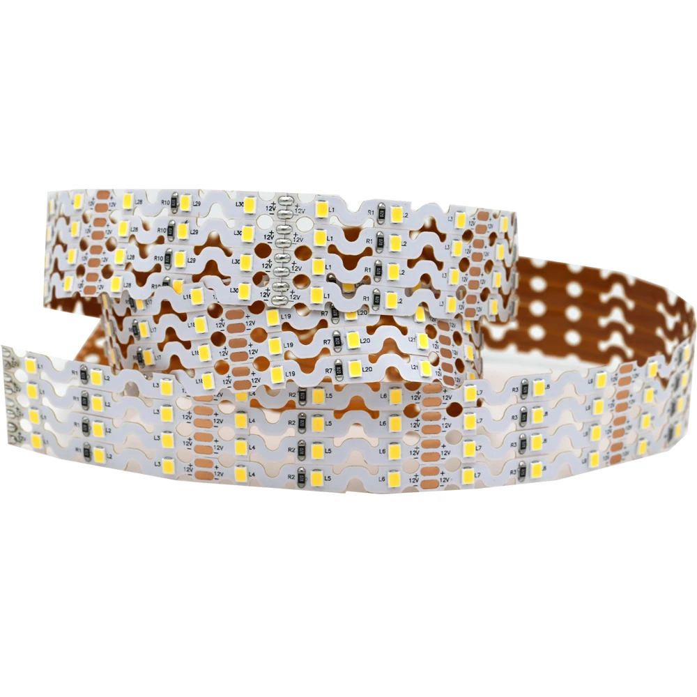 12 volt 2835 60leds/m s-type  led  strip light S-Shape tape lights