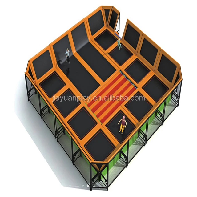 Foam cube trampoline park indoor bungee trampolines