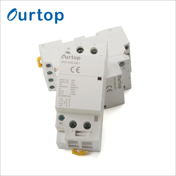 OURTOP высокое качество контакторы управляющее напряжение 220 В ~ 240 В 2 полюса контактор переменного тока