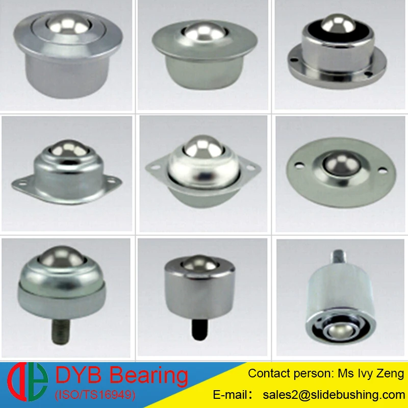 anti-roll bar bushing roller ball transfer unit / roller ball caster bearing / metal slide ball transfer bearing unit