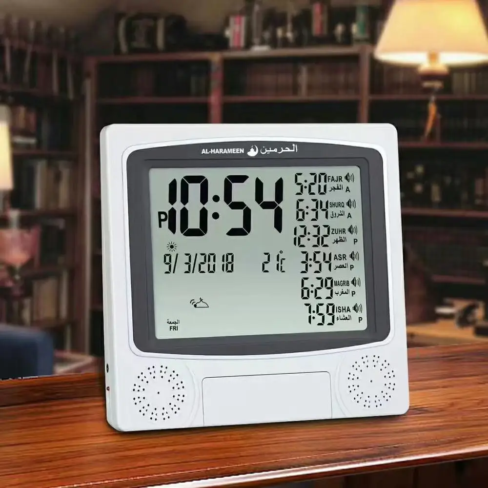 Мусульманские цифровые часы azan, молитвенные часы, al fajr