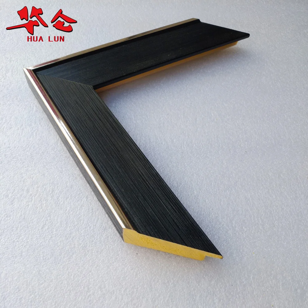 Wholesale Factory Free Sample Modern Black Polystyrene Picture Frame Moulding