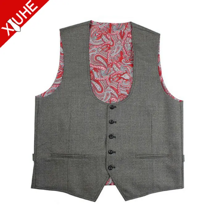 Fashion U shape U-neck Vests For men