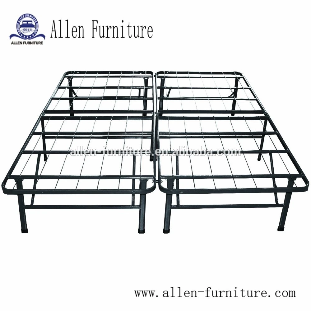Metal Platform Bed and Mattress Foundation