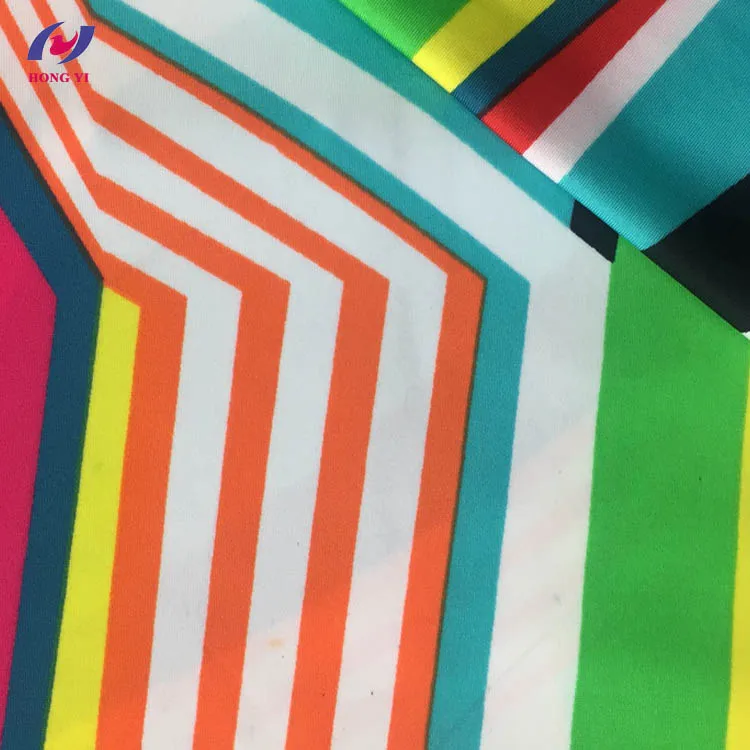 Anti-UV Poly Lycra Polyester Spandex Material Stretch Swimwear Fabric
