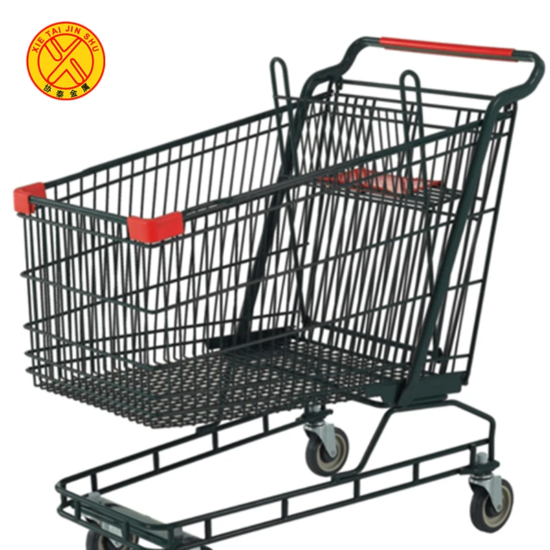 Professional manufacture metal material german style stylish mini shopping trolley for supermarket