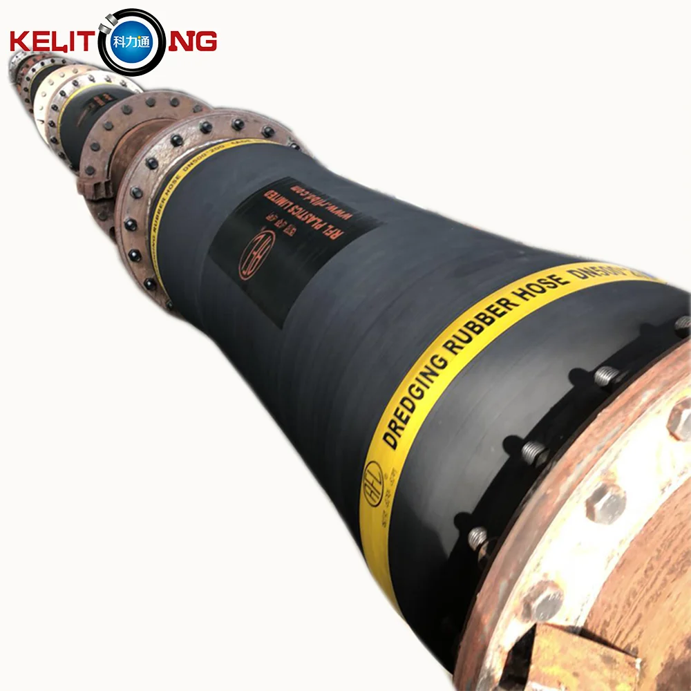 Flexible dredge hose for mud slurry suction discharge large diameter marine floating dredging hose